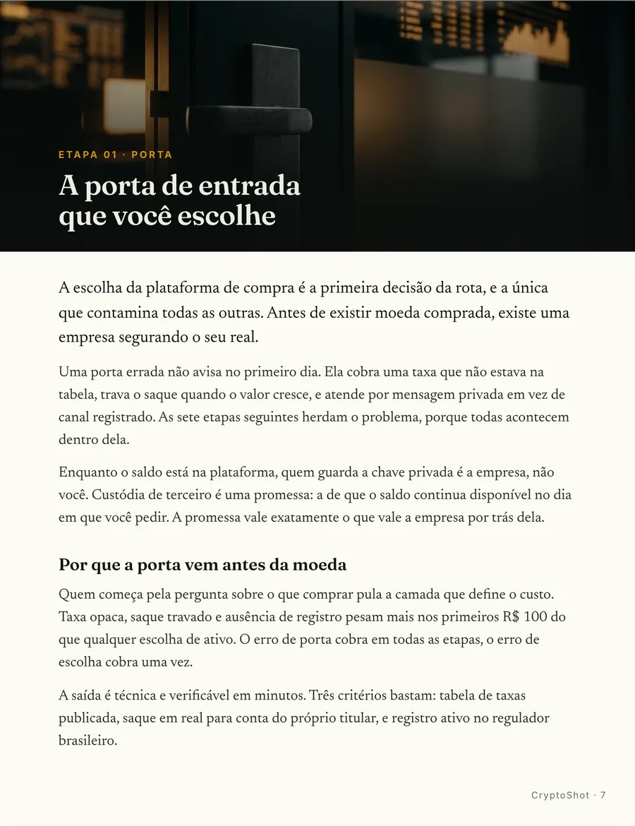 Abertura de etapa: Cada etapa abre em cena, na ordem em que o dinheiro anda